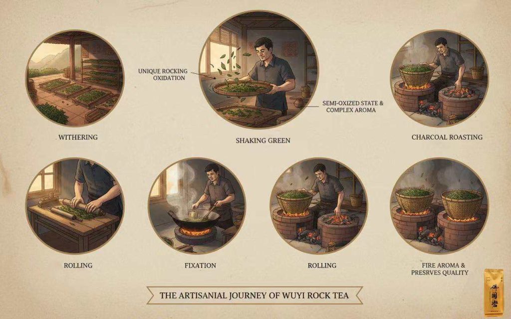 What Is Chinese Tea? A Beginner Guide The traditional production process of Wuyi Rock Tea