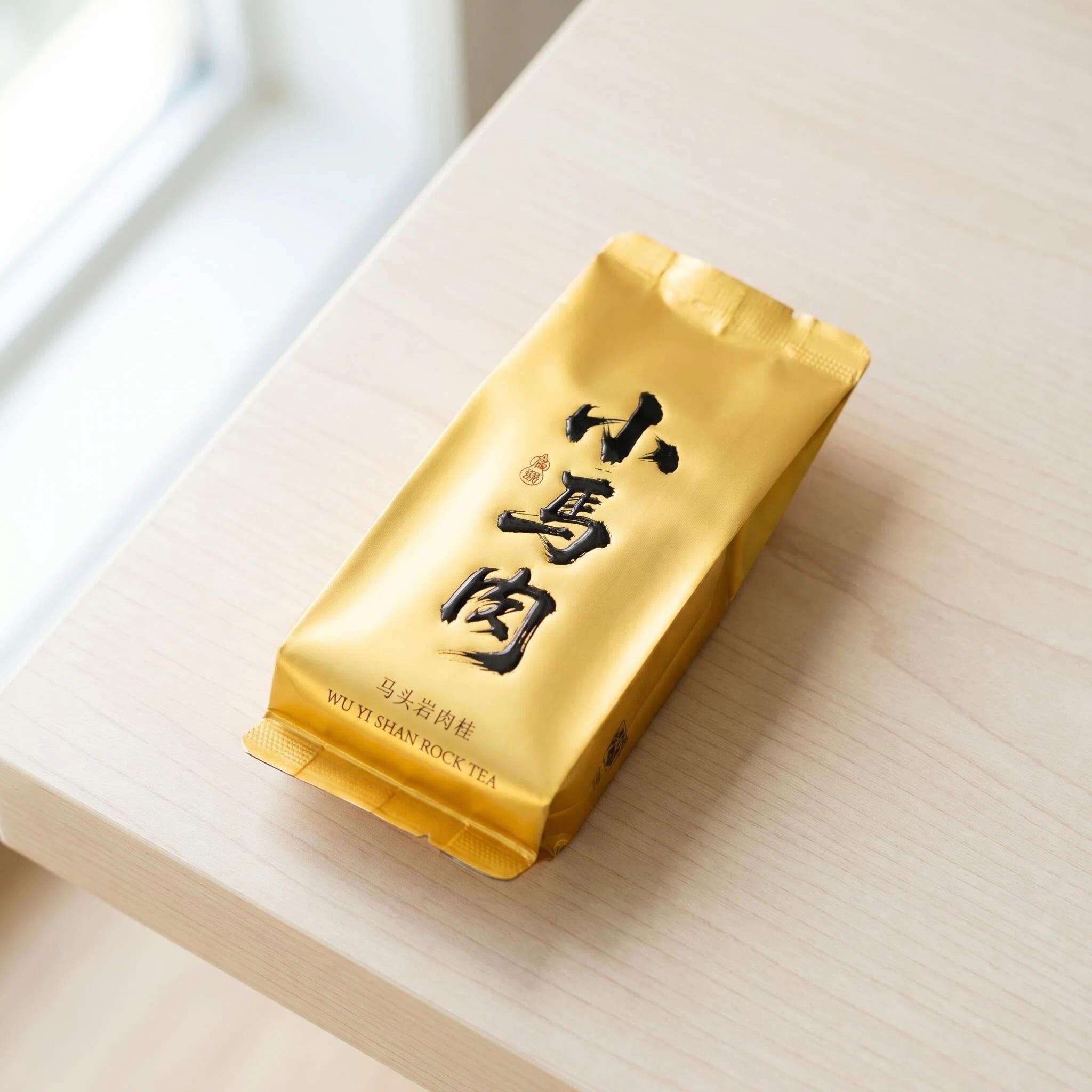 Wuyi Rougui Rock Tea Package Wuyi rock tea package featuring Rougui cinnamon oolong from Matouyan, Wuyi Mountain.